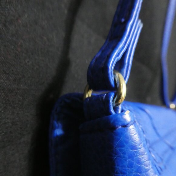 H&M | Blue Faux Leather | Shoulder Bag - Picture 4 of 11